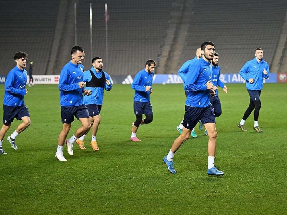 Millimiz Fransa ilə oyuna belə hazırlaşdı - FOTOLAR